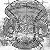 Jardins Museu Nacional - Desenho vaso jardim terraço